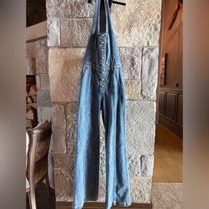 Alice + Olivia Halter Jean jumpsuit